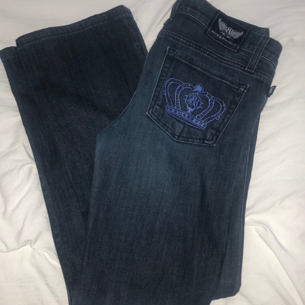Rock & Republic Purple Crown Jeans